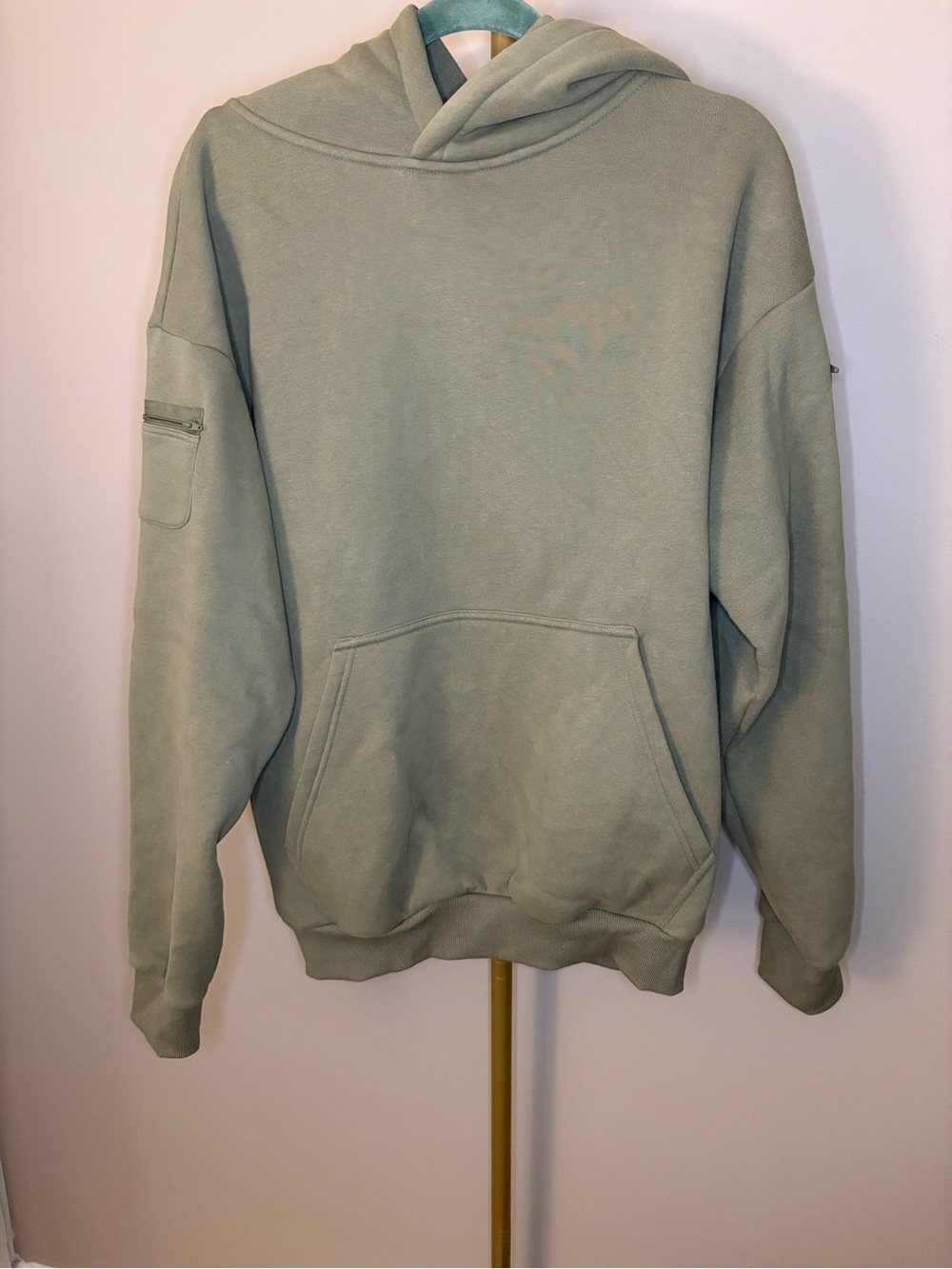 Sage Green Comfrt Travel Essentials Oversized Heavyweight Hoodie